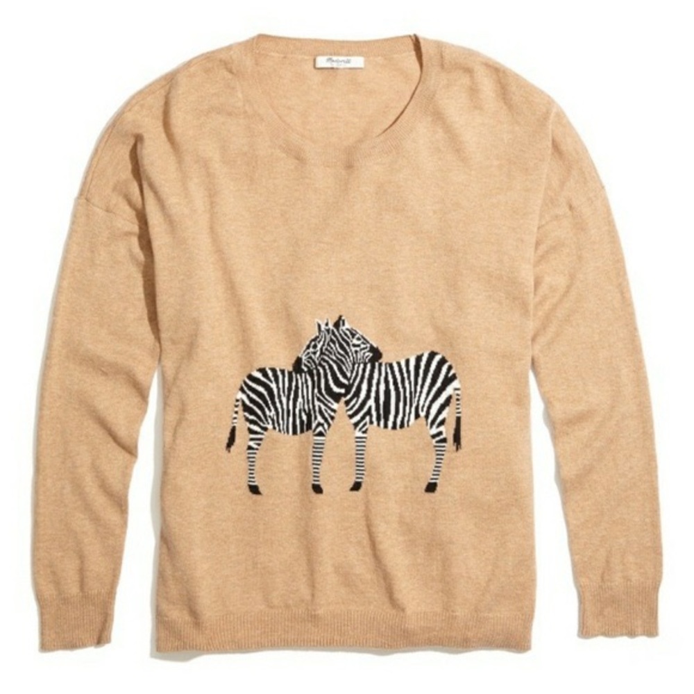 Madewell Zebra Love Sweater XXS